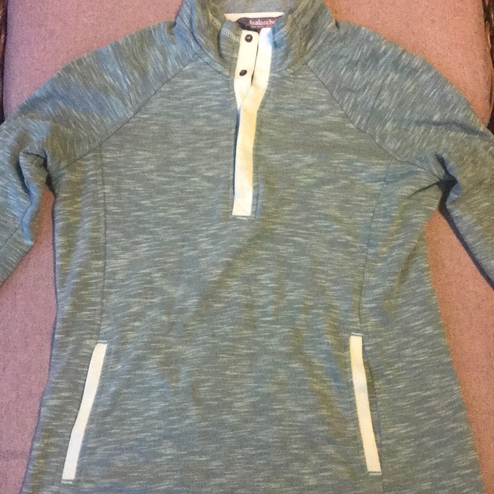 Athletic pullover sweater
